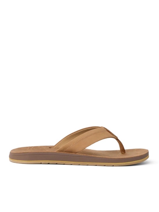 MEN\'S FREE FLY X REEF OJAI COLLAB \'NUBUCK\' LEATHER SANDALS/FLIP-FLOPS, 9, NIB!! main image 5